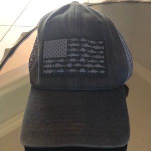 Mesh Fish Flag Cap